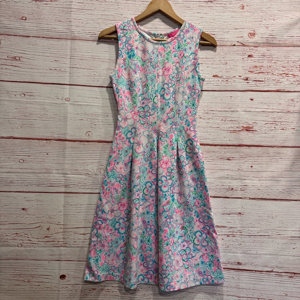 Lilly Pulitzer Kinsey Dress in Resort White Love Bug Sz XS - Picture 4 of 13